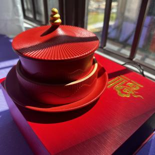 新家乔迁装饰果盘中秋国庆节日礼物家用盘子新婚礼品陶瓷礼盒