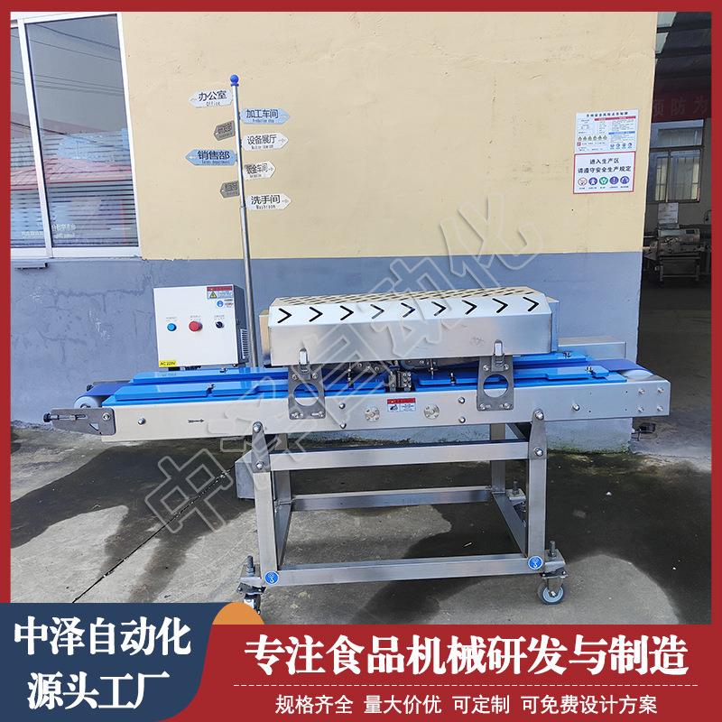 鳕鱼切片机龙利鱼单压式不锈钢高速开片设备全自动鲷鱼排切片机