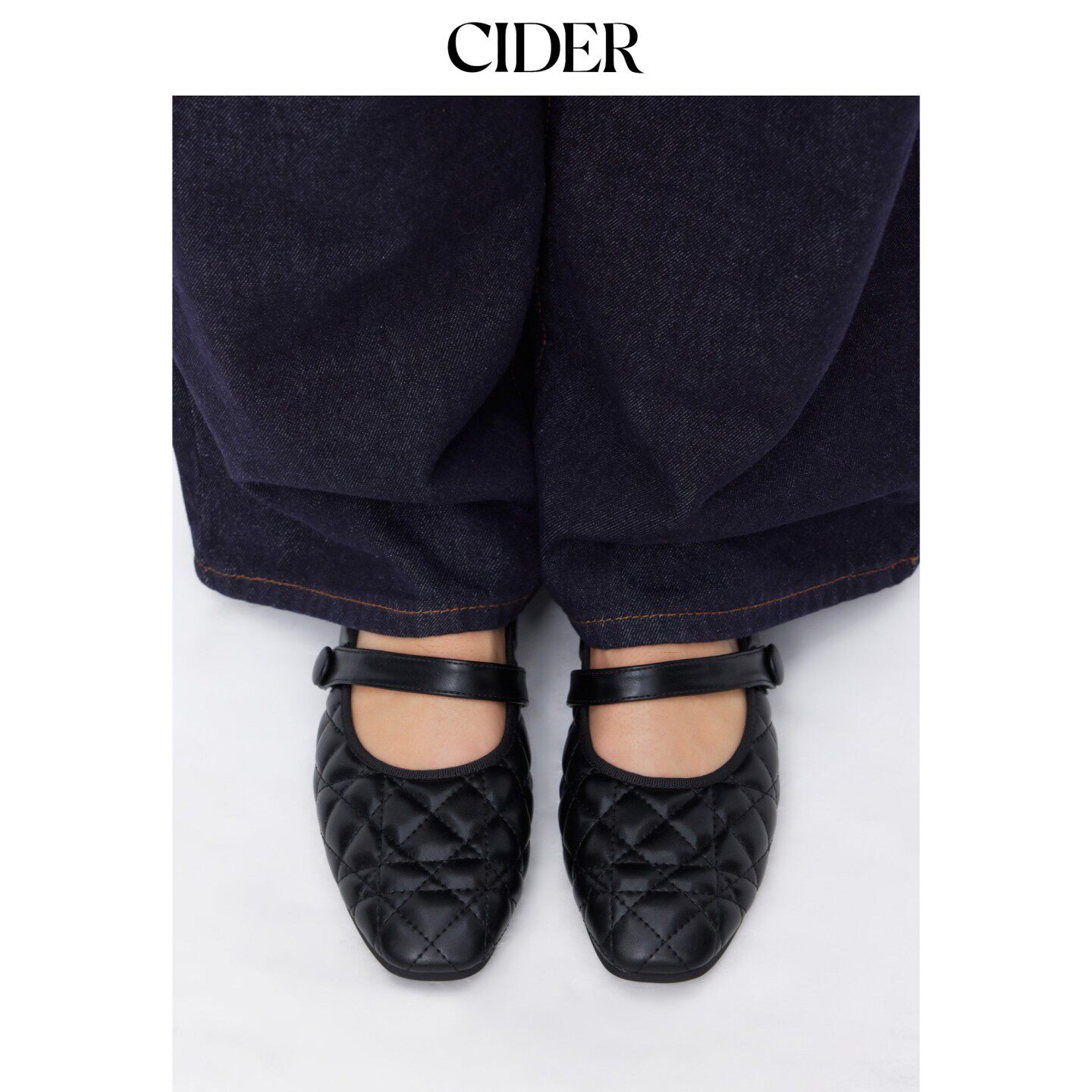 CIDER2026早秋季新品绗缝玛丽珍平底鞋115018688图片