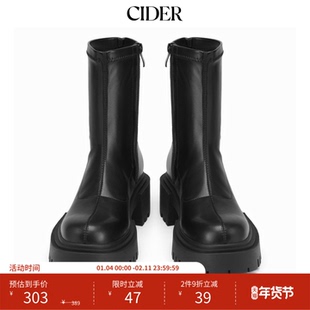 CIDER 2025秋冬新品女装粗跟短靴114769153