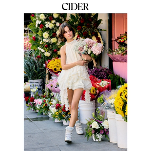 【音乐节穿搭】CIDER2026春季新品低腰荷叶边层叠短裙裤115220704