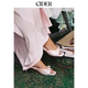 蝴蝶结缎面尖头高跟凉鞋 CIDER正品 110566323 明星同款