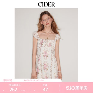 美式 CIDER正品 背心裙夏吊带连衣裙碎花裙114348921 明星同款