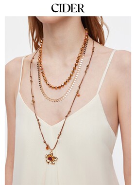 CIDER2026春季新品花朵吊坠串珠多层手链115079180