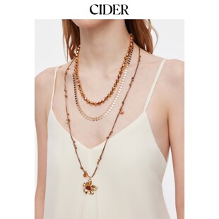 CIDER2026春季 花朵吊坠串珠多层手链115079180 新品