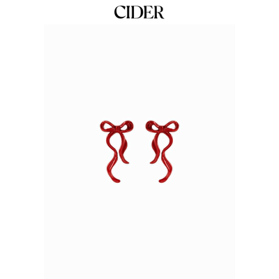 CIDER蝴蝶结铆钉耳环115095911