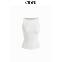 CIDER2026 Early Autumn New Cotton Blend high-elasticity boat collar ribbed Vest Top 115397201 thumbnail 3