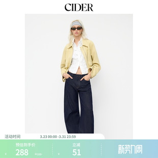 版 直筒牛仔长裤 型超好看 子口袋弯刀裤 114763813 裤 CIDER百搭神裤