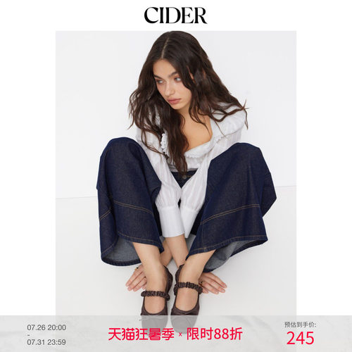CIDER2026夏季新品蝴蝶结褶带玛丽珍鞋114916820