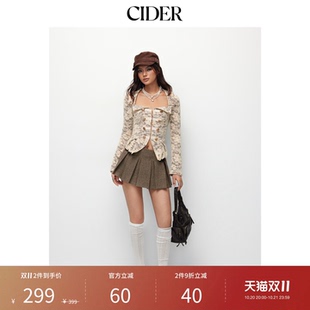 CIDER2026秋季新品拿破仑收腰蕾丝长袖外套上衣115524936