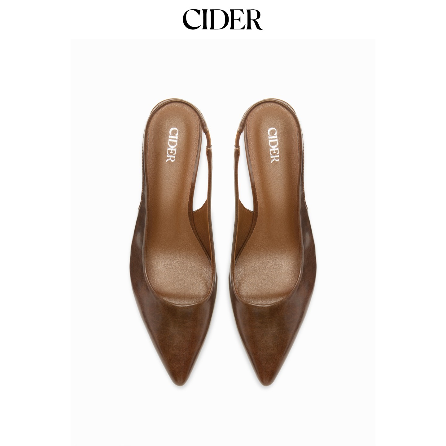 CIDER2026秋季新品尖头露跟坡跟鞋115750679图片