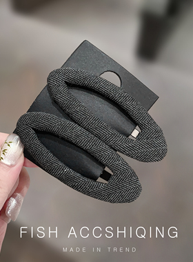 灰色系水滴发夹布艺三角bb夹掰掰夹典雅简约碎发夹刘海夹边夹