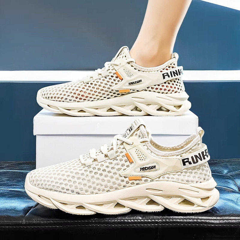 合成鞋业男鞋2026新款夏季透气网面运动休闲镂空防臭轻便软底舒适
