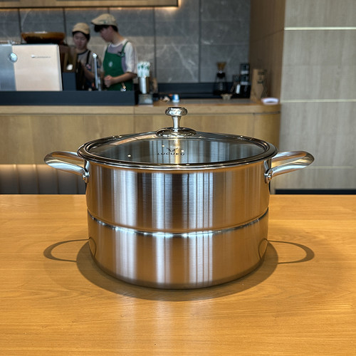 LUCUKU304不锈钢加厚蒸锅