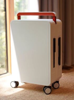 白色行李箱20寸登机箱女2025新款24寸高级密码男中置宽拉杆旅行箱