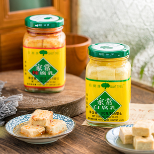巨树家常白腐乳300g瓶装家用早餐配粥拌面开胃下饭菜腐乳咸菜