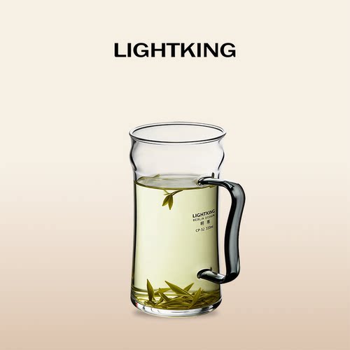 LIGHTKING玻璃杯带把茶水杯