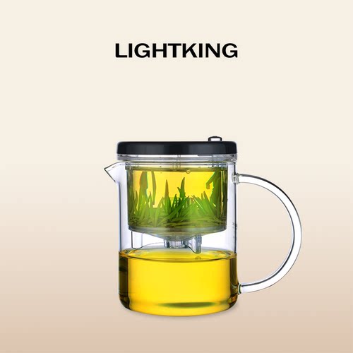 飘逸杯耐高温玻璃泡茶壶