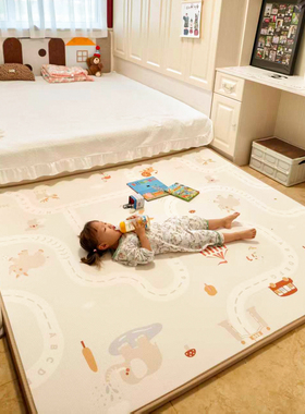 七彩龙IXPE宝宝爬爬垫加厚婴儿家用客厅地垫儿童爬行垫防摔无甲醛