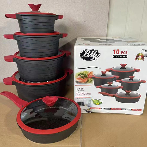 外直0锅具饭石粘锅铝制组