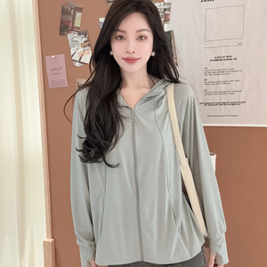 德芬妲防晒衣女款2025新款防紫外线夏季凉感冰丝轻薄透气宽松外套