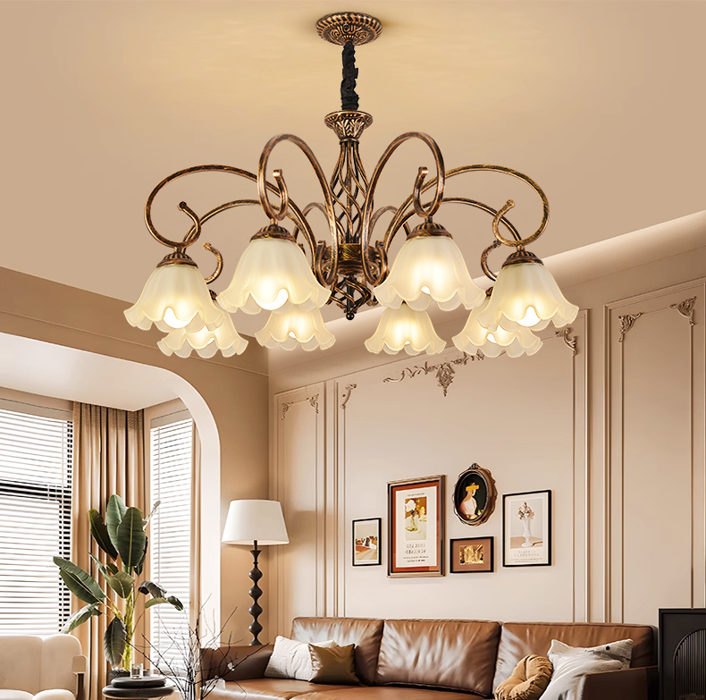 美拉德吊灯纯古法做旧工艺高颜值