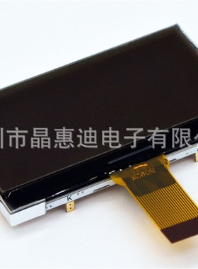 lcd/19296点阵/负显/FSTN/并口/2.2寸/20PIN/黑底白字/液晶显示屏