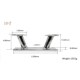 316不锈钢板凳缆桩 12寸 船用缆桩 系船柱 游艇船舶缆桩