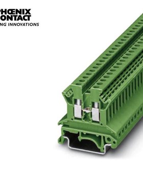 菲尼克斯 直通式接线端子 - UK 2,5 N GN -0719087-50一包50个
