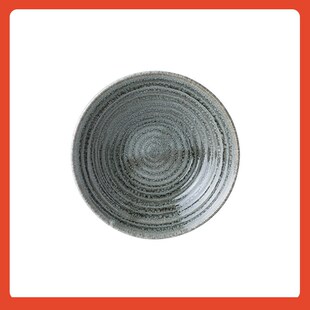 alaniz南兹novo欧式斗笠碗螺纹浅口碗陶瓷家用菜碗拌面碗米线