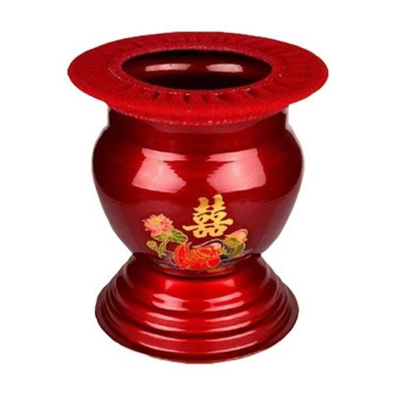 婚庆用品铁痰盂子孙桶红色高脚痰盂红色搪瓷带盖夜壶尿壶结婚链衡,节庆用品/礼品,子孙桶,淘宝优惠券,粉丝福利购,淘宝优惠卷