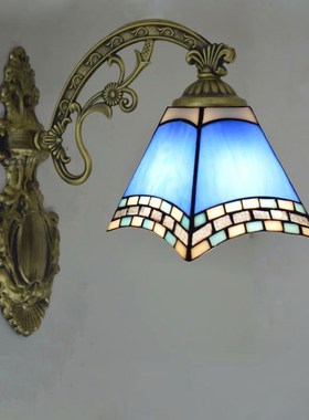 灯饰厂蒂凡尼L蓝色欧式卧室酒店客房镜前走廊壁灯欧式床头灯