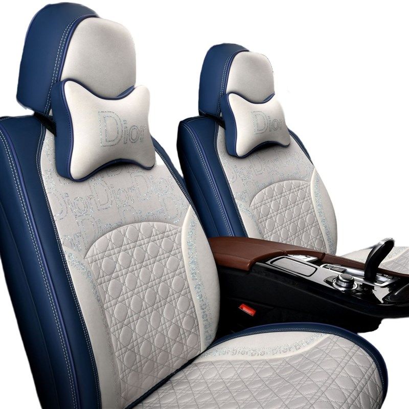 高级感四季通用汽车坐垫厂家女士汽车坐套加工皮革汽车座椅垫