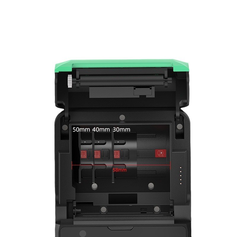 安卓手持机带打印一体机可调节35MM 58MM小尺寸pda扫描终端