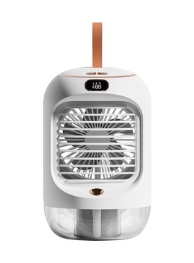 RD22水冷空调扇摇头加湿水冷桌面小台扇带氛围夜灯便携手提小电扇