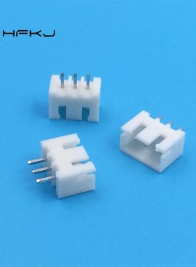 XH-2A针座 2.54mm直针 TJC3白色连接器母座 xh-3A 4A 5A 6A 20A