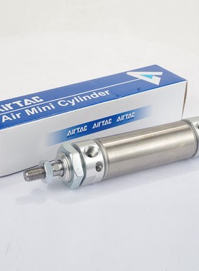 亚德客气动附磁不锈钢迷你气缸MAC16 20 25x50 100-SCM缓冲圆尾型