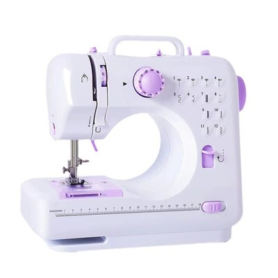505A缝纫机全自动家用小型锁边机多功能台式吃厚迷你电裁缝机