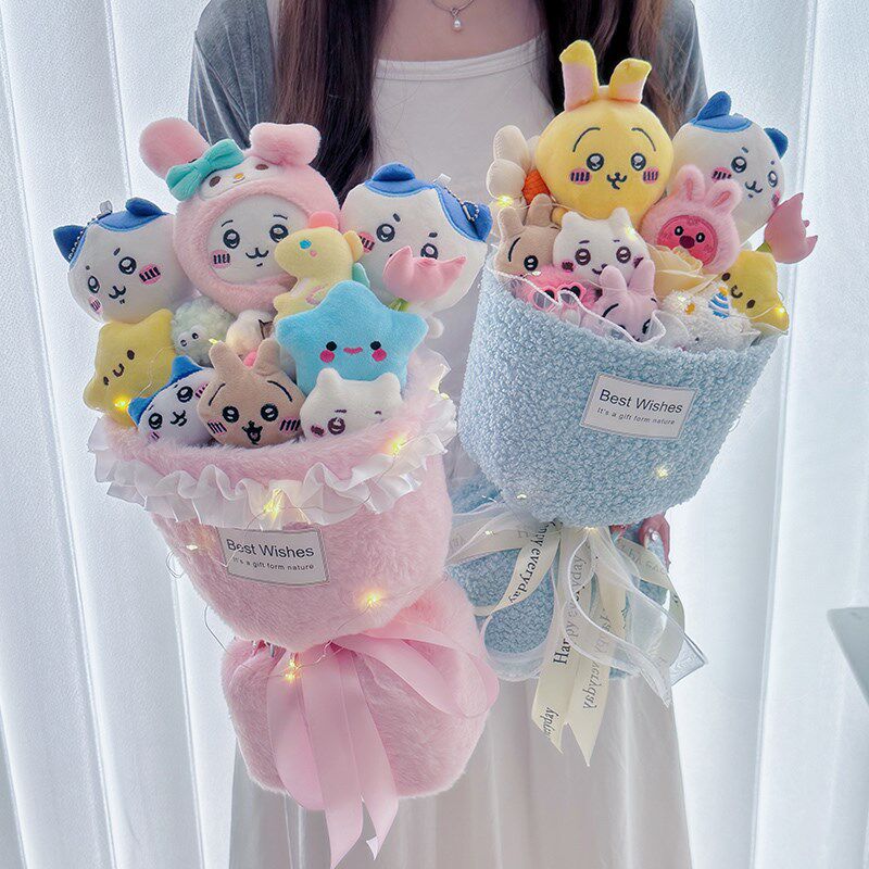 乌萨奇花束玩偶chiikawa公仔生日礼物送男生女朋友520情人节礼品