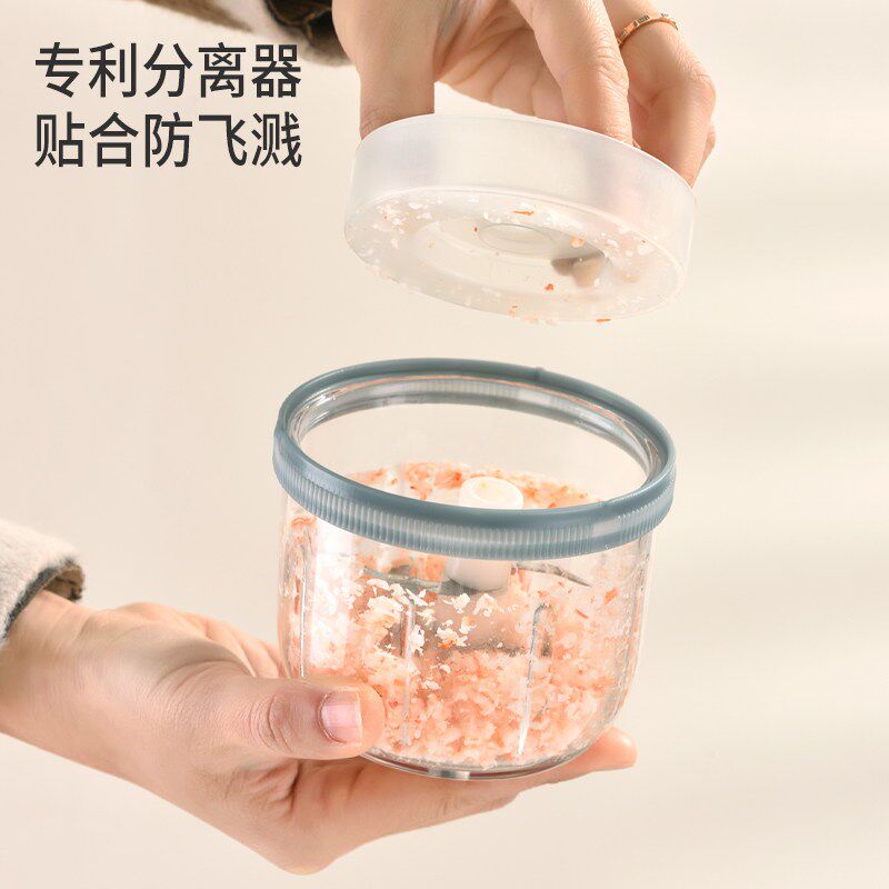 蒜泥器手动拉蒜器捣蒜泥神器打蒜蓉大蒜辣椒搅碎机切绞蒜末家用