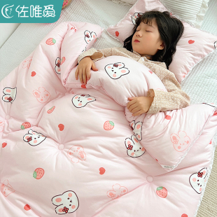 儿童被子夏凉被婴儿n宝宝幼儿园空调被纯棉全棉春秋被芯可机洗夏