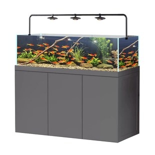 无管件溪流缸g鱼缸卓无管道静音宁客厅大型极窄工业风兰寿底滤鱼