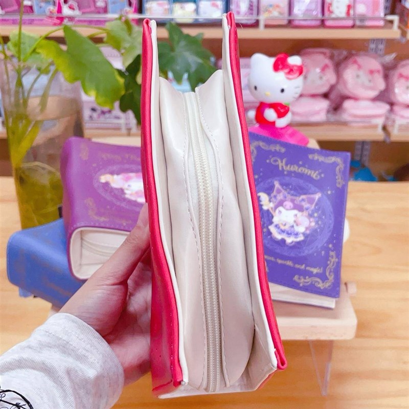 可爱ktb日系新款卡通美乐蒂库洛米魔法书化妆包收纳收纳袋少女