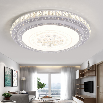 现代简约LEDh吸顶灯圆形客厅灯家用长方形卧室灯书房餐厅吊灯饰具