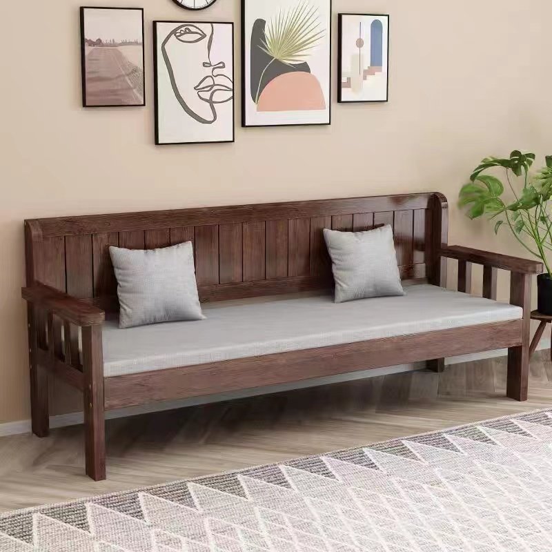 实木沙发现代简约小户型客厅卧室三人位靠背长椅新中式.阳台沙发,住宅家具,实木沙发,淘宝优惠券,粉丝福利购,淘宝优惠卷