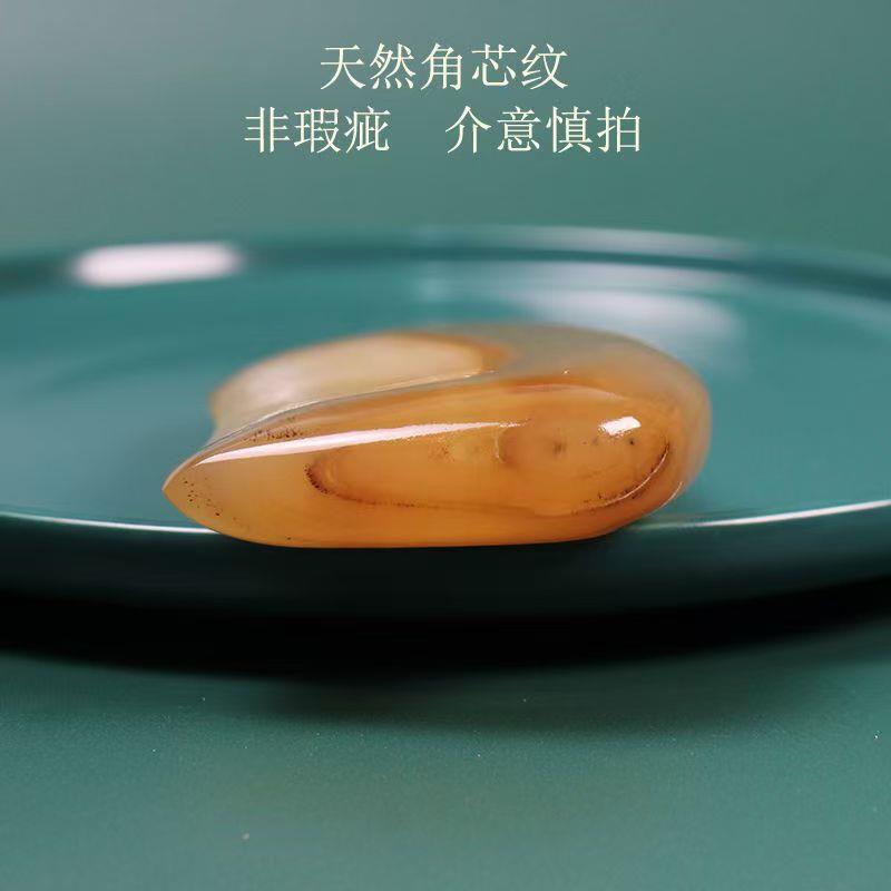 天然牛角梳加厚小胖梳可携式女随身包包梳按摩刮痧板防静电