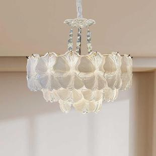 法式 客厅四叶花温馨浪漫少女房间吊灯 轻奢中山灯卧室主卧2025新款