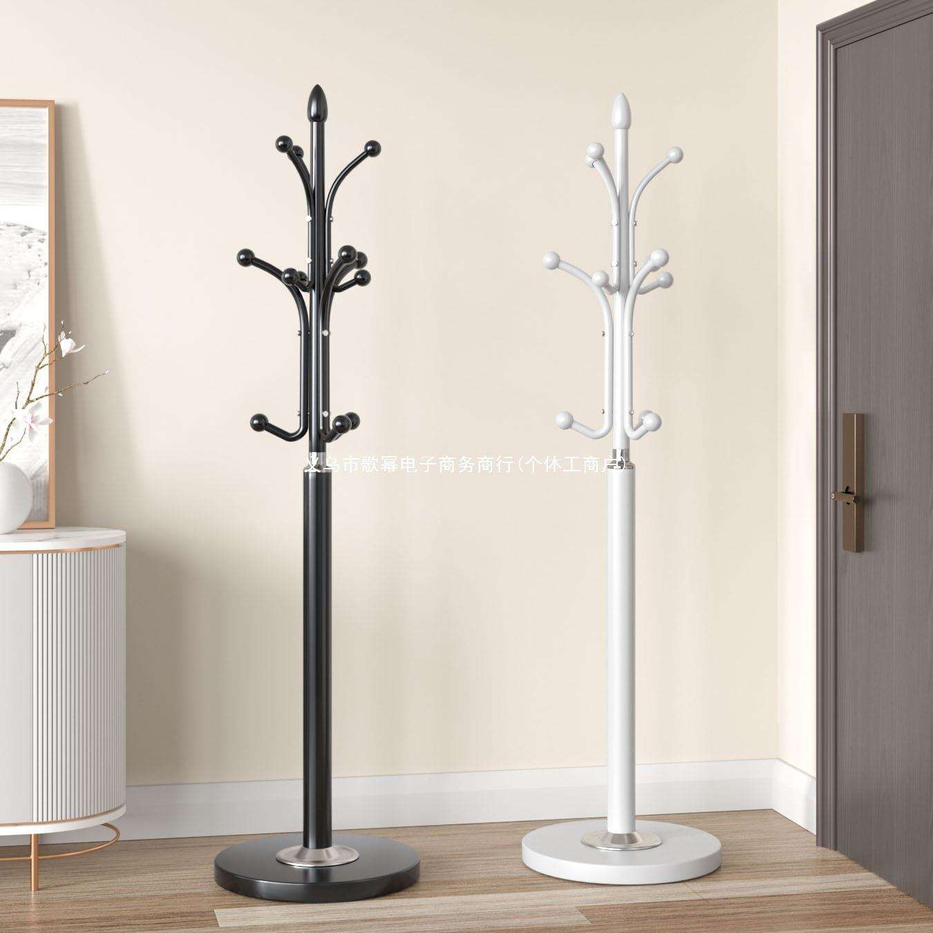 简约衣帽架落地卧室挂衣架网红立式衣服架子客厅挂包架家用晾衣架