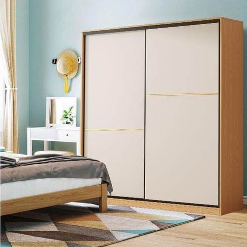 网红小户型现代简约出租房储物收纳组合大衣橱衣柜家用卧室推拉门