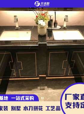 天然灰色大理石黑白根石材底座桌面餐桌踢脚线吧台墙身洗手台岛台